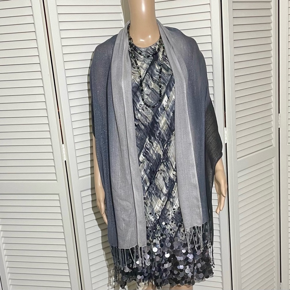 Carmen Marc Valvo Glitzy Party Dress -Wedding Guest Wow -Cocktail Party -Size 8 - Picture 5 of 16